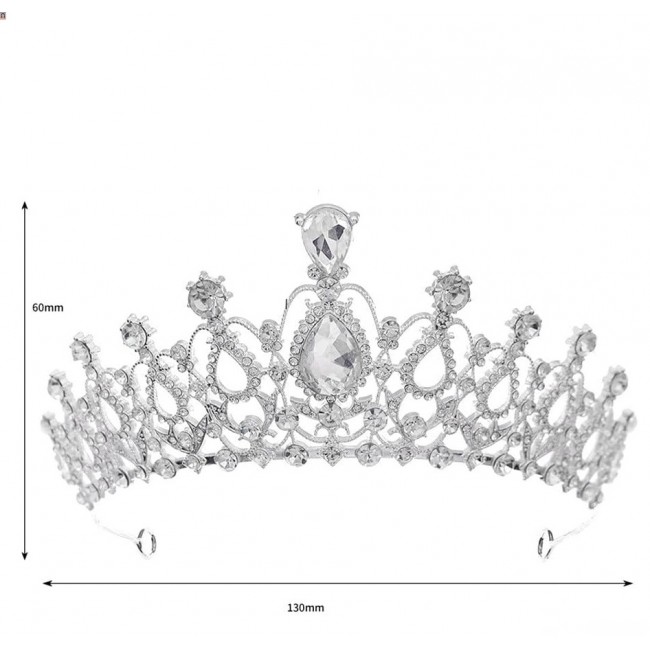 Diadema Coronita Regala cu Cristale Elegante