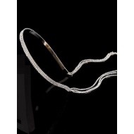 Bentita coronita cu strasuri lungi tip cercei