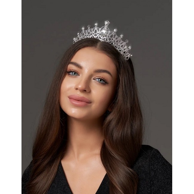 Diadema Coronita Regala cu Cristale Elegante