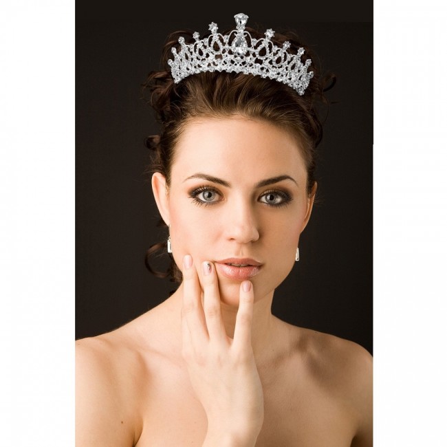 Diadema Coronita Regala cu Cristale Elegante