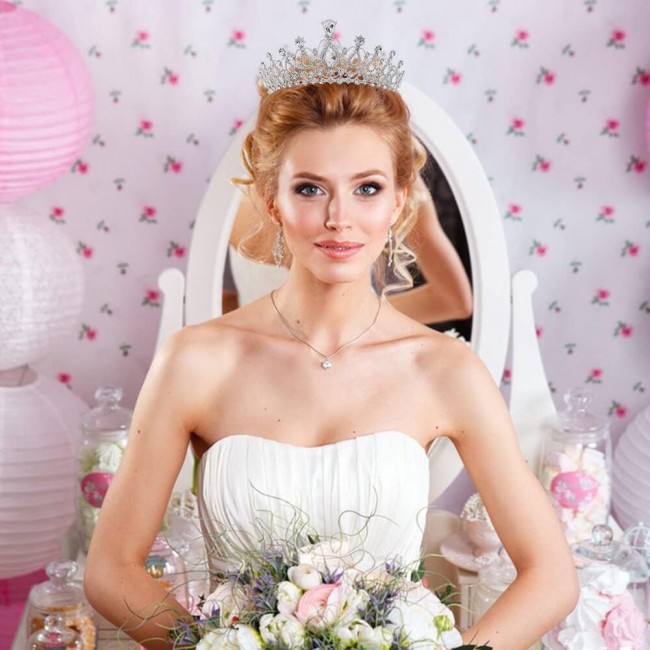 Diadema Coronita Regala cu Cristale Elegante