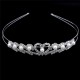 Diadema coronita cu inimi de zirconiu si perlute Diadema coronita cu inimi de zirconiu si perlute