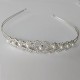 Diadema coronita cu inimi de zirconiu si perlute Diadema coronita cu inimi de zirconiu si perlute
