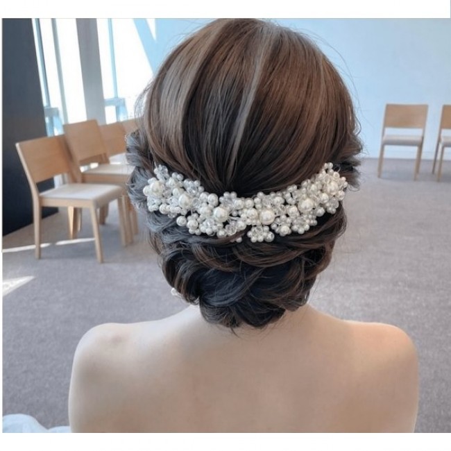 Diadema modelatoare cu perle Delia