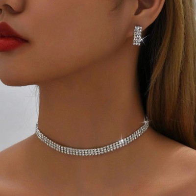 Set bijuterii colier si cercei Diamond Look Set bijuterii colier si cercei Diamond Look