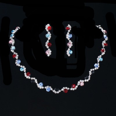 Set Colier si Cercei Multicolours Diva Set Colier si Cercei Multicolours Diva