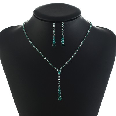 Set bijuterii colier si cercei Sweet Smarald Set bijuterii colier si cercei Sweet Smarald