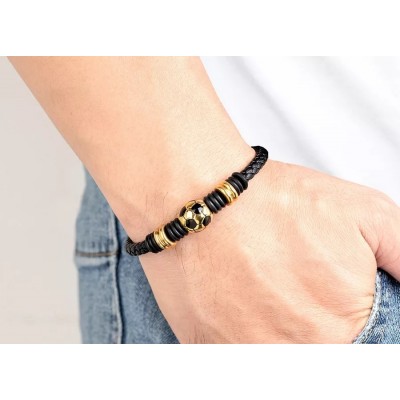 Bratara Fotbal Lover piele naturala