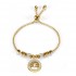 Bratara aurie reglabila din inox cu charm copacul vietii