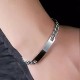 Bratara inox pentru barbati cu zale si placuta Bratara inox pentru barbati cu zale si placuta