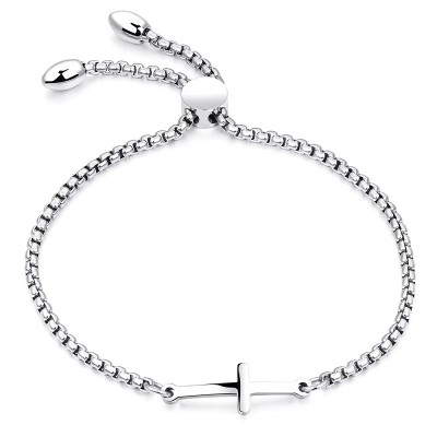 Bratara inox reglabila cu talisman cruce Bratara inox reglabila cu talisman cruce