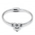 Bratara cu talisman inima Heart Charms din inox