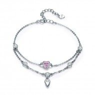 Bratara argint 925 Pink Sweetheart