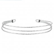 Bratara argint cu 3 randuri reglabila