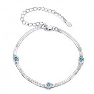 Bratara argint ochi protectori