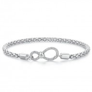 Bratara argint charm Infinit