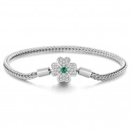 Bratara argint 925 Trifoi cu Patru Foi