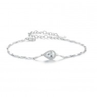 Bratara argint lacrima si cristale