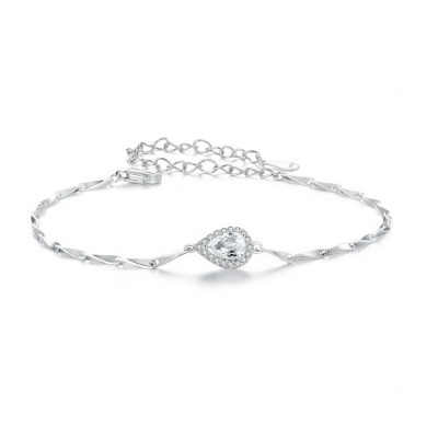 Bratara argint lacrima si cristale