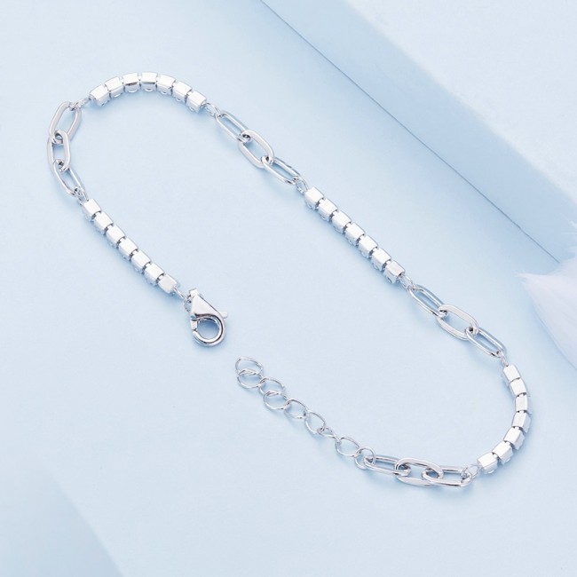 Bratara argint cu zale si zirconii