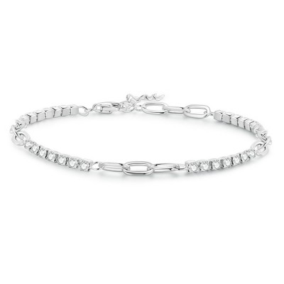 Bratara argint cu zale si zirconii