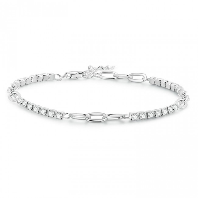 Bratara argint cu zale si zirconii