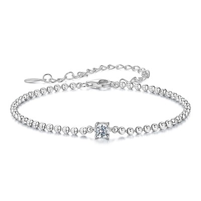 Bratara argint cu cristal stralucitor Moissanite