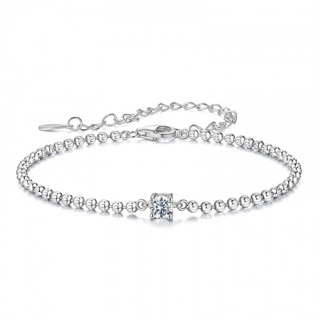 Bratara argint cu cristal stralucitor Moissanite