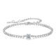 Bratara argint cu cristal stralucitor Moissanite
