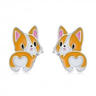 Cercei argint Catelusi Corgi