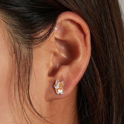 Cercei argint Catelusi Corgi