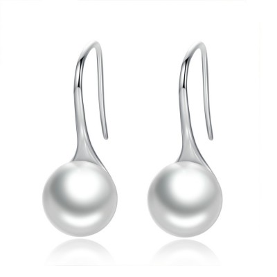 Cercei argint cu Perle albe