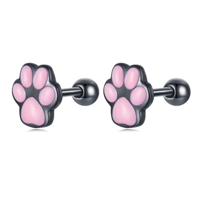 Cercei argint labute de Pisica cu surub