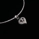 Colier Choker Crystal Heart