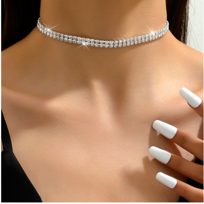 Colier Charming 2 rows Crystals Colier Charming 2 rows Crystals