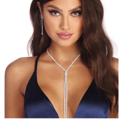 Colier la baza gatului impletit lung cu cristale