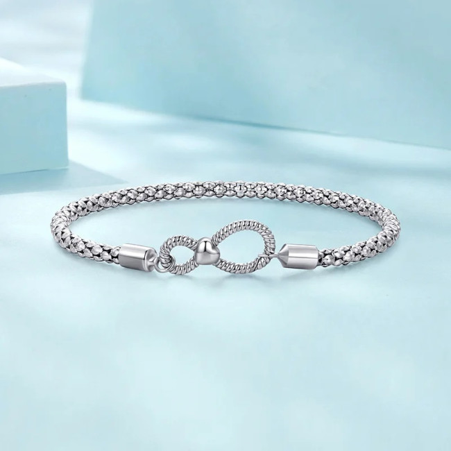 Bratara argint charm Infinit