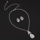 Set bijuterii Simple Crystal Waterdrop