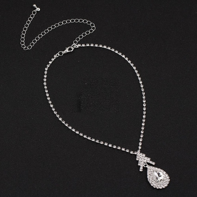 Set bijuterii Simple Crystal Waterdrop