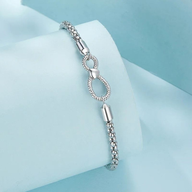 Bratara argint charm Infinit