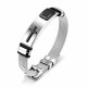 Bratara inox reglabila cu cruce neagra