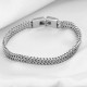 Bratara din inox lant cu doua straturi