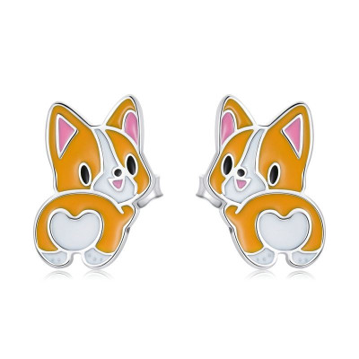 Cercei argint Catelusi Corgi