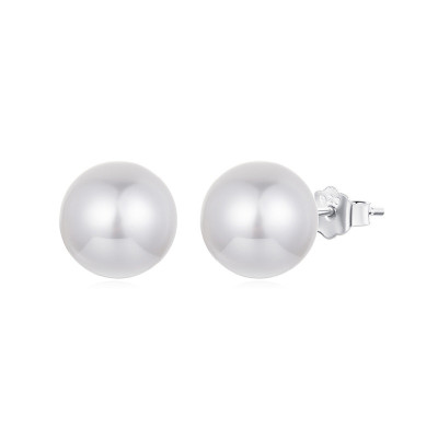 Cercei argint cu perle 10 mm
