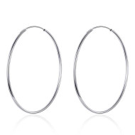 Cercei argint creole mari 5 cm