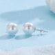 Cercei argint cu perle 10 mm