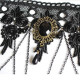Set bijuterii gotic din dantelă neagra