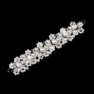 Diadema modelatoare cu perle si cristale Delia