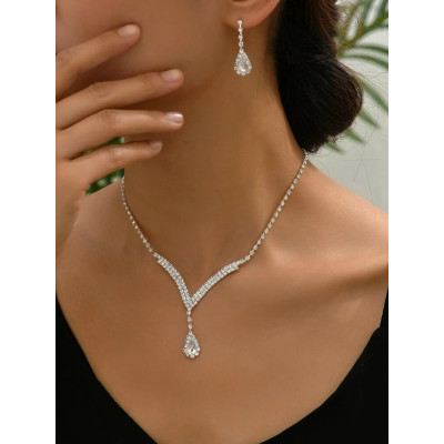 Set Colier si Cercei Lady Crystals