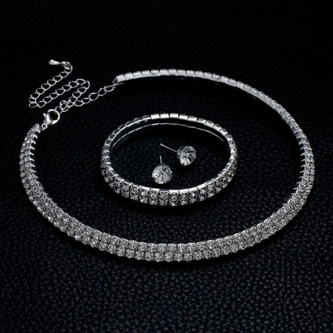 Set Colier Cercei si Bratara Glamorous